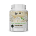 Core Nutronionals Vegan Grourmet Plant Based Protein Blend 124; with Vegan BCAas 124; Laktosa, Soy, Sugar, & Gluten Free Of4; 21g Protein 124; 2 Pound (Vanilla Cream)