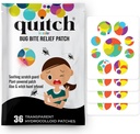 Quitch Mosquito Bite Itch Relief Patch, After Bite Insect Bite Treatment, Anti Itch Cream Alternative, Insect Bite Relief, Cruise, Travel and Camping Escule for Kids
