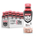 Muscle Milk Genuine Shake, Strawberry, 11.16 Fl Oz Bottles (Paket 12)