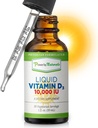Power By Vitamin D3 Liquid Drops 10000 IU - High- Potamin D3 for Adult Bone Power & Imune Dupport - Gluten- GMO, Sugar- Free Vitamin - Orange Flavor, 1 fl Oz (30 Pelayan)