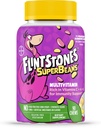 Flintstones SuperBeans, Kids Multivitamin with Imunity Support with Vitamin A, D, Iodin & Zinc to support Heally Growth, Fruit Flavored, Vegetarian, Jelly Bean Chews, 90 Count (Packaging mungkin bervariasi)