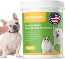 Eye Wipes for Dog & Cat - Tear Stain Remover for Pets - Dog Eye Wipes for Discharge and Crust - Eye Care Cleaning Pads for Reducing Dirt and Mucus Decisions - 100pcs