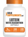 BulkSuplements.com Lutein dengan Symxanthin Softgels - Dalxanthin Plus Lutein, Lutein dan Dalxanthin Suplemen, Eye Vitamin - Gluten Bebas, 1 Softgel per Serving, 240 Softgeels