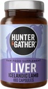 Hunter & Kumpulkan Nose ke Tail 180 Liver Capsules 12.4; Wild, Grass Fed Islandia Lamb Ancestral Inspired Suplemen 124; No GMO Feed, Antiocale Or Hormones