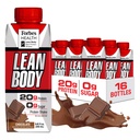 LABRADA NUTRITISI - Lean Body RTD Whey Protein Shake, Convenient On- TheGo Meal Replacement Shake for Men & Women, 20 gram Protein - Zero Sugar, Laktosa & Gluten Free, Chocolate (Paket 16)