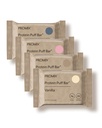 Protein Nuklir Promix Puff Bars - Variety Pack - Vanilla, Chocolate, Strawberry, Blueberry - Marshmallow Crispy Treat - Protein Tinggi & Low Calorie - 12 Bars