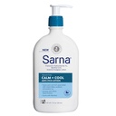 Sarna Calm + Cool Anti- Itch Lotion, Soothe and Relieve Pain dan Itch from Insect Bites, Sunburn, & Poison Ivy, Berisi 1% Pramoxine Hydrochloride, 0.5% Menthol, Vegan, Skoid- Free, 12 oz
