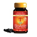 Nutrex Hawaii BioAstin Hawaiian Astaxanthin - 4mg, 60 Softgels - Farm-Direct Premiium Antioksidant Support untuk Dukung Eye, Skin, Gabungan & Imune System Health - Non-GMO & Gluten- Free