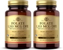 Solgar Falate 1.333 mcg DFE (Metafolin 800 mcg) - 100 Tablet, Paket 2 - Prenatal Vitamin - Non-GMO, Gluten Free, Dairy Free, Kosher - 200 Total Servings