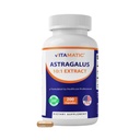 Vitamatic Astragalus Capsules 200 Veg Capsules - 10: 1 Astragalus Ekstrak 500mg - Non-GMO, Gluten- Free
