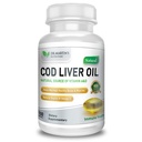 Burpless COD Liver Liver 124; 100 Softgels 124; Sumber Natural of Omega 3 Fatty Acids EPA & DHA & DHA 124; Vitamin A & D 124; Dukung Brain, Heart, Eye & Imune Health For Joints, Bones & Muscles Supplement No AfterTaste