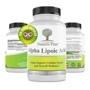 Cukup Natures Murni Alpha Lipoic Acid 600mg 120 Veggie Capsules, No- GMO Thioctic Acid 4 Bulan Supply
