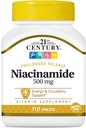 Abad ke-21 Niasin 500 Mg Flush Free Capsules, 110-Count (Paket 3)