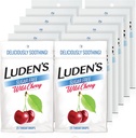 Sugar Free Cherry Throat Luden 's, Sore Throat Relief, 25 Count (12 Pack)