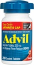 Advil (200 Count) Easy Open Arthritis Cap Pain Reliever / Fever Reducer Coated Tablet, 200mg Ibuprofen, Sementara Relief Pain