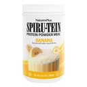 NaturesPlus SPIRU-TEIN Shake - Banana Flavor - 2.4 lbs, Spirulina Protein Powder - Plant Based Meal Replacement, Vitamin & Mineral For Energy - Vegetarian, Glulten- 32 Servis