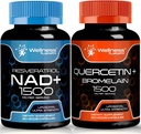 WELLNESS LABSRX Quercetin dengan Bromelain 124; NAD Tambahan Kapsul