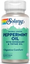 Solaray Peppermint Oil Entertaic berselaput w / Rosemary & Thyme Oil 12.4; Heally, Soothing Dissuling Dukung 124; 60 Softgeels