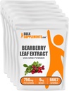 BelokSuplements.com Bearberry Extract Powder - Uva Urtes, Bearberry Suplement, Bearberry Leaf Poader - Vegan & Gluten Bebas, 750mg per Serving, 5kg (11 pon) (Paket 5)