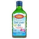 Carlson - Kid 's Cod Liver Oil, 550 mg Omega- 3 s, Vitamin A & D3, Norwegia Liar, Bubble Gum, 250 mL