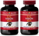 Vitamin for Eye Care - Maximum Vision Support - Promotes Healthy Vision - l- Taurine Suplement, Lutein, Bilberry Fruit, Grape Seed, Quercetin Didrate, L-Taurine, Vitamin A Pills, 2 Bot 120 Caps