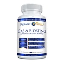 Research Verified Gas and Bloating - Relax Instinal Muscles, Menghilangkan Pembangun Gas Artichoke Powder, Ginger, Peppermint Powder - 60 Kapsul - Vegan...