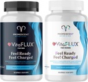 VitaFlux Triple Power Nitric Oxide Suplement for Male Performance + VitaFLUX Women 's Nitric Oxide Booster Suplemen, Meningkatkan Sirkulasi, Energi Boost & Heart Health, Performance, Stamina, Energi