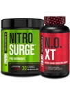 Jacked Factory Nitrospush Pre- Workout in Black Cherry & N.O. XT Nitric Oxide Booster for Men & Women
