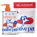 Pet Dog asli UTI Treatment Over The Counter & Fish Oil for Dogs untuk Mendukung Itchy Skin + Mobility 124; 60 Chews & 8 Oz