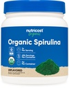 Nutricost Organic Spirulina Powder 454 Grams, 1LB-Pure, Sertifikasi Organik Spirulina