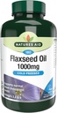 Nature Aid Flaxseed Oil 10000mg Cold Pressed (Omega 3, 6 + 9) 180 caps. Cocok untuk para vegetarian.