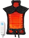 CooCoCo Heating Pad untuk Neck dan Shoulders dan Back, FSA Eligly Heat Pad untuk Relief Kembali Pain, Hadiah Natal untuk Perempuan Pria Ayah, 6 Pengaturan Panas 3 Waktu Auto-, 24 "x37", ETL Disertifikasi