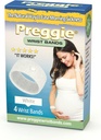 Preggie Anti- Nausea Wristband - Relief Sickness Morning - Clinically Teruji Nausea Aid - Pregnancy Nausea Relief - Adcupressure Wristband - Side Effect Free - 2 Pairs, Set of 4 Bands - White