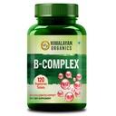Hilayan Organik Vitamin B Kompleks dengan 100% RDA B1, B2, B3, B5, B6, B9 & B12 124; 120 Tablet Veg
