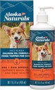 Alaska Ambassals - Wild Alaska Salmon Oil Formula Dog Food Topper - EPA dan DHA Omega-3 - Suplemen untuk Healthy Skin, Shiny Coat - Dibuat di USA - 15.5 oz. Pompa Botol