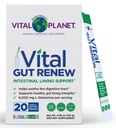 Planet Vital - Vital Gut Pawder Supder untuk Repair Leaky Gut dengan L- Glutamine, Marshmallow dan Ginger Root DGL Licorice dan Organik Aloe Vera, L Glutamine 6000mg, 20 Single Serve Packs