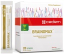 Swiss BRAOMAX 20 Powder Sticks, Brain Booster Suplemen, Cherry- Vanilla Flavor dengan Knicoline, N-Acetyl- L- Carnitine, Nootropic Brain Suplemen untuk Memori dan Fokus, Dukungan Cognitive