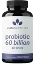 Unsur Nuklir Luma 60 Miliar CFU dengan Pregres - Produksi untuk Perempuan dan Pria - Formulasi Kesehatan Enzyme Digeptical - Vegan & Gluten- Bebas - 60 Kapsul