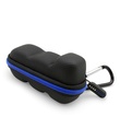 CASEMATIX Asthma Inhaler Travel Case with Lanyard and Clip- on Keychain Carabiner, includes Inhaler Holder Case Only, Black
