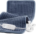 Haeating Pad untuk Relief Kembali Pain, Ekstra Besar 33 x 17, Portabel Haunting Pad untuk Shoulder, Neck, Cramp, Menstrual Pain, dengan Upgraded 6 Timer & 6 Temperatur Controller