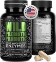 Prebiotik dan Propotik Liar dengan Enzymes Digetical 124; 20 Milyar CFU - 10 Strains for Women & Men 124; Dut Health & Discultion Suplemen 124; Non-GMO Prabiotic Fiber 12430 Capsules