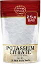 Popper Citrate Powder 2.5 LB (40 Oz) Bulk - Ingrediens Murni, Suplemen Citrate Bulk Potasium, Vegan, Grade- Oleh Dunia Spicy