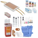 Anatomy Lab Veniprice Practice Kit dengan Wearable Simbocable Arm Pad Model IV + Suplemen Penyelupan Skill Kit Clinical Nursing Training, 65 potong Bundle