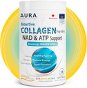 AURA VERISOL ® Bioactive Collagen Peptides ® Powder with Patented NAD + ATP Boosters, Advanced Cellular Reperemenation System, Healthy Aging & DNA Repair, Unflafected, Made in Canada, 31 Service.