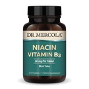 Dr. Mercola Niacin Vitamin B3, 90 Pelayan (270 Tablet), Tambahan Dietary, Mini Tabs, Esculin B Vitamin, Non- GMO