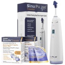 SinuPulse Traveler dengan 90 Sinuair Packets - Cordless Pulsating Nasal Irrigation Sinus Rinse System, Space Saving Cleaner & Relief Machine for Travel, Lebih efektif dari Neti Pot atau Nose Spray Bottle