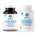 NuttixFormulations Cortisol and Thyroid Supplemen Bundle: Cort-Eaze Cortisol- Control Sules, 60 Capsules, 30 Pelayan dan Thyro-Boost Essentials, 90 Kapsul