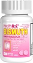 HealtA2Z ® Bismuth 124; Bismut Subsalicylate 262mg 124; Multi- Symptom Relief 126; (50 Count (Pack of 1)))