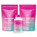 Postpartum Castpartum Kit - Hormone Saldo, Recovery & Mood Dukungan untuk Ibu Baru - Postnatal Ashwagandha + Herbal Teas for Stress Relief, Energy - Gift Set - Vegan, Organik