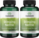Swanson Stinging Nettles - Herbal Supplement Prostate Health & Urinary Tract Support - Natural Formula Repiratory Health & Fluid Balance - (120 Capsules) (2 Pack)